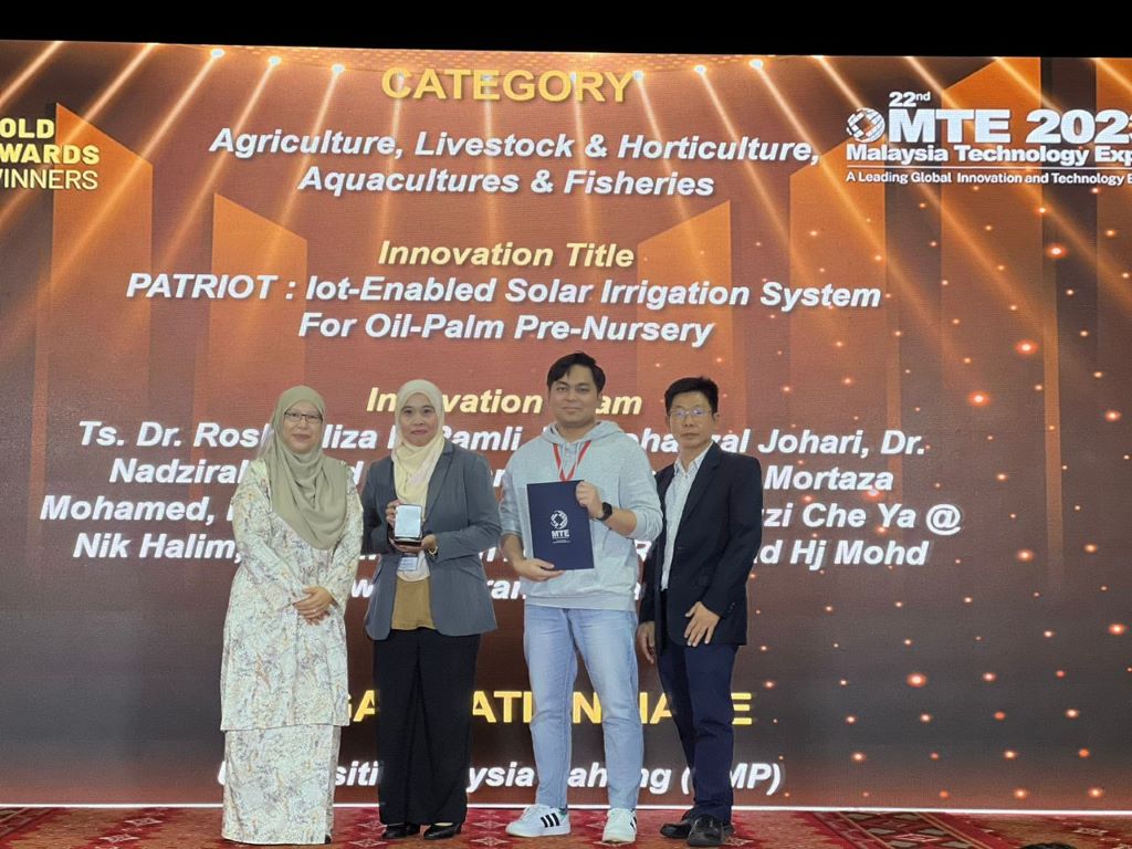 Profesor Madya Ts. Dr. Roshahliza hasilkan sistem pengairan solar guna titisan menerusi kaedah IoT